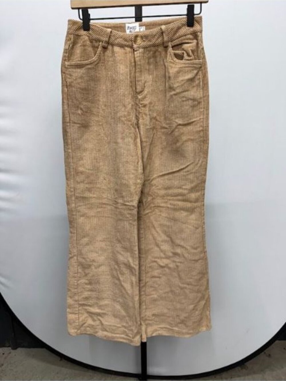 Princess Polly Tan Corduroy Wide Leg Pants